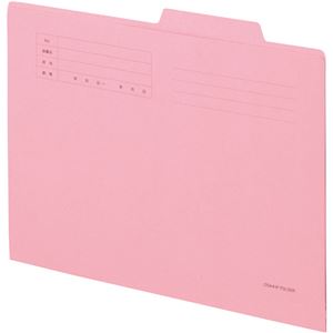 （まとめ） TANOSEE 個別フォルダー A4 ピンク 1パック（10冊） 〔×15セット〕【代引不可】【北海道・沖縄・離島配送不可】
