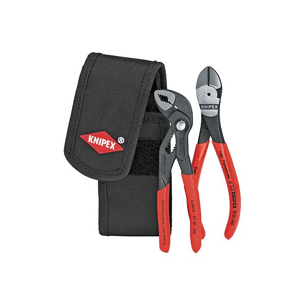 KNIPEX（クニペックス）002072V02 ミニコブラ + ニッパーセット【代引不可】【北海道・沖縄・離島配送不可】