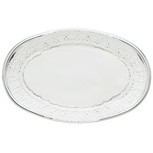 (まとめ) アートナップ パーティープレート レースペーパー付 大 PA-08 1パック(2枚) 〔×10セット〕【代引不可】【北海道・沖縄・離島配送不可】