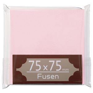 （まとめ） TANOSEE ふせん 75×75mm 桃 1冊 〔×30セット〕【代引不可】【北海道・沖縄・離島配送不可】