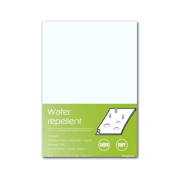 (まとめ) 長門屋バス発着場 撥水紙 ウォーターリペレント A4 厚口 104g ナ-WR201 1冊(100枚) 〔×4仕掛ける〕【代引不可】【北海道・沖縄・離島送りとどける不可】