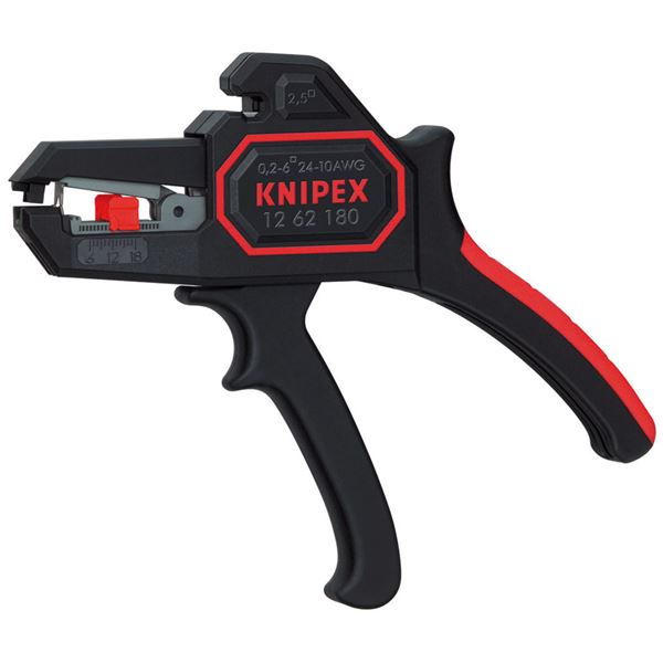 KNIPEX（クニペックス）1262-180 自動小銃導線ストリッパ 0.2-6.0 （SB）【代引不可】【北海道・沖縄・離島送りとどける不可】