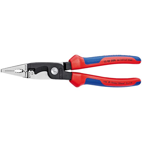 KNIPEX(クニペックス)1382-200 エレクトロプライヤーコンフォート (SB)【代引不可】【北海道・沖縄・離島配送不可】|フジックス