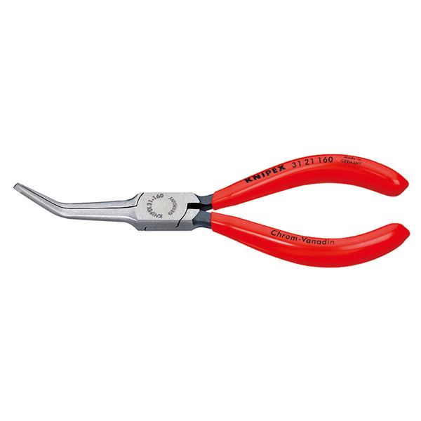 KNIPEX（クニペックス）3121-160 45゜先曲ニードルノーズプライヤー （SB）【代引不可】【北海道・沖縄・離島配送不可】