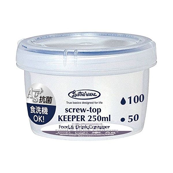 (まとめ) スクリュートップキーパー/保護すること入れもの 〔500ml 浅型〕 食洗機可 凝結保護すること可 抗菌 完膚無き迄に密封 〔×160個仕かける〕【代引不可】【北海道・沖縄・離島送りとどける不可】