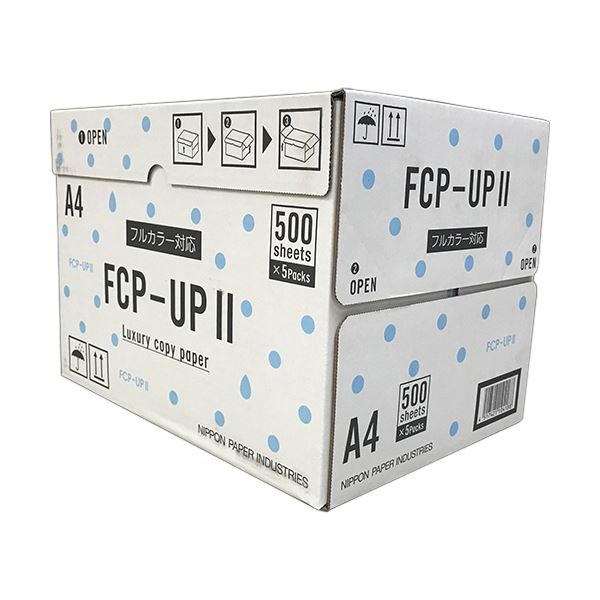 （まとめ）日本製紙 FCP-UPII A4FCP-UP2-A4 1箱(2500枚:500枚×5冊) 〔×3仕掛ける〕【代引不可】【北海道・沖縄・離島送りとどける不可】