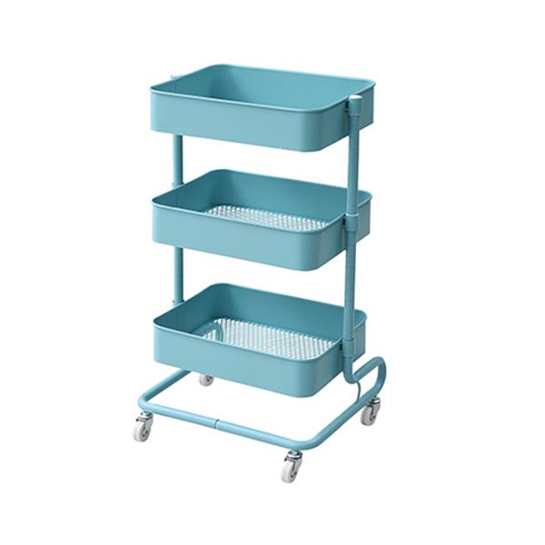 様々なシーンで活躍するキャスター付収納ワゴン Lbt 3 Tbl 1台 組立品 Yamazen Yamazen ターコイズブルー フジックス キッチン収納 北海道 沖縄 離島配送不可 幅460 奥行380 高さ810mm Lbt 3 Tbl バスケットトローリー
