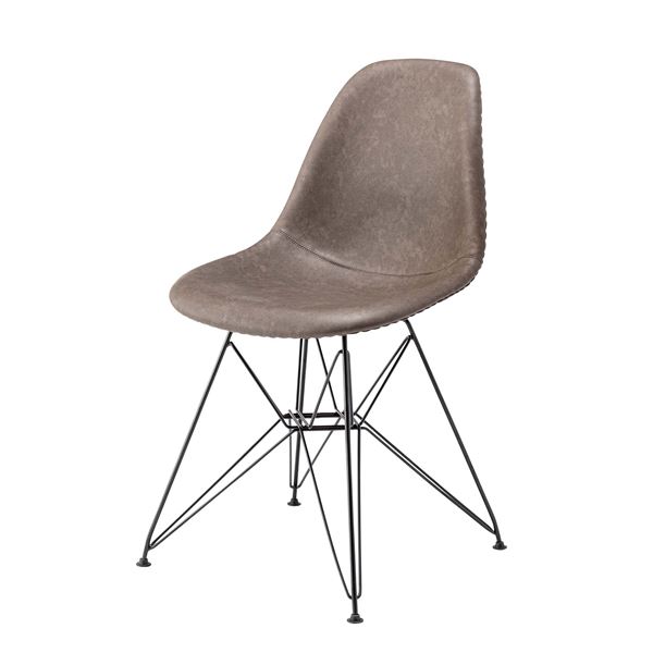 チェア 椅子 ダークグレー 約W47×D55×H83×SH48cm 組立品
