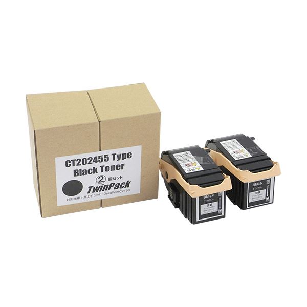 トナーカートリッジ CT202455汎用品 ブラック 1箱(2個)【代引不可】【北海道・沖縄・離島配送不可】｜フジックス 20,409円