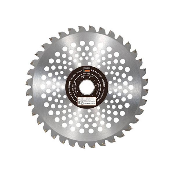 (まとめ) TRUSCO トクマルチップソー刈払機用 255×25.4×40P TBC-255 1枚 〔×5仕掛ける〕