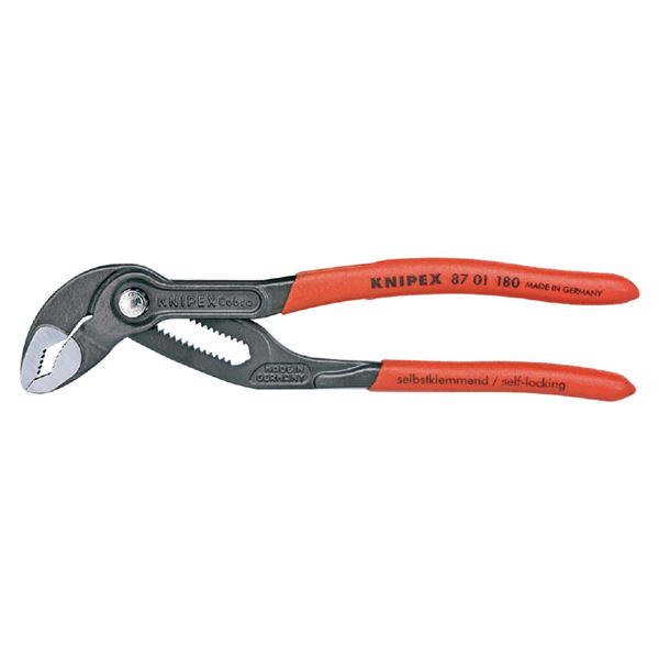 KNIPEX（クニペックス） 8701-180SB コブラ ウォーターポンププライヤー【代引不可】【北海道・沖縄・離島配送不可】