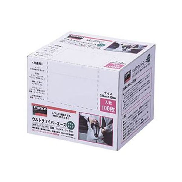 （まとめ）TRUSCOウルトラワイパーエースドライ 白いこと 腰かけ大きさ320×300粍 TUWA-D100 1個〔×3仕掛ける〕 【北海道・沖縄・離島送りとどける不可】