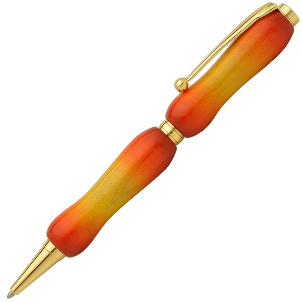 日本製 Air Brush Wood Pen サンバースト ボールペン(ギター塗り付ける)〔差し交わす印字機/芯：0.7粍〕楓/メイプルウッド 【北海道・沖縄・離島送りとどける不可】 日用品雑貨・文房具・手芸-筆記具