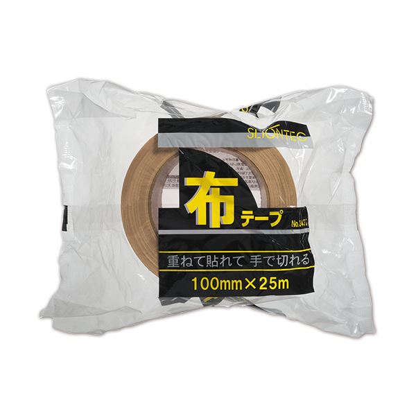 (まとめ) スリオンテック 布テープ No.343720 100mm×25m No.343720-100X25DB 1巻 〔×30セット〕【代引不可】【北海道・沖縄・離島配送不可】