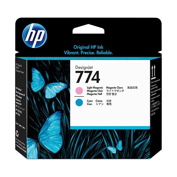 HP 774 プリントヘッドライトマゼンタ/シアン P2V98A 1個【代引不可】【北海道・沖縄・離島配送不可】|フジックス