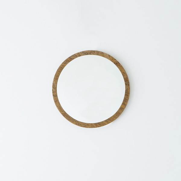 シンプル スタンドミラー 直径40cm ブラウン 茶 おしゃれ ウォールミラー 壁掛け鏡 壁掛け姿見鏡 プレゼント 飛散防止 贈り物 贈物 圧迫感なくお部屋を広く見せる 上品な壁掛け鏡 壁掛けミラー ギフト お祝い 2個セット Osb丸形ウォールミラー 40 ブラウン 茶