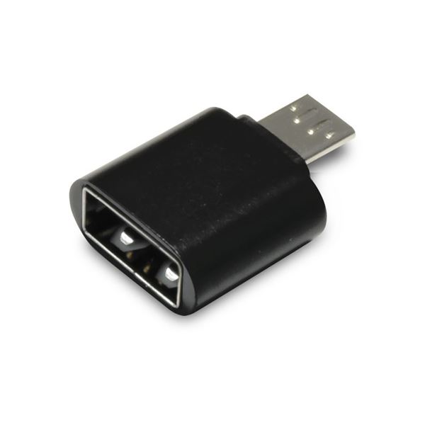 （まとめ）日本トラストテクノロジー OTG USB（A）→MicroUSB変換コネクター（ブラック） OTGU2M-BK〔×5セット〕【代引不可】【北海道・沖縄・離島配送不可】