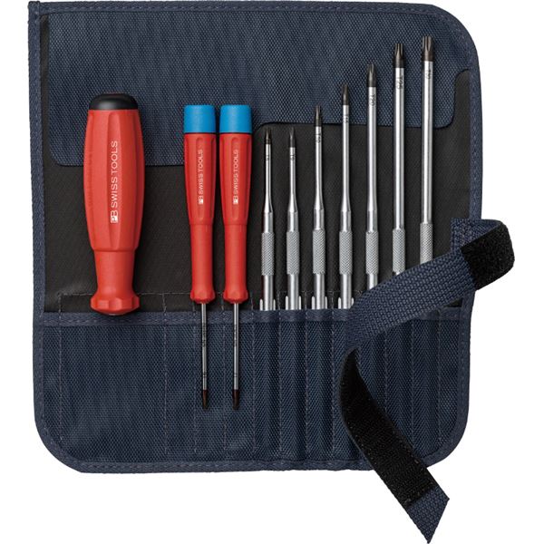 PB SWISS TOOLS 差替式ドライバーセット 9本組 グレー 8218GY-V02 【北海道・沖縄・離島配送不可】