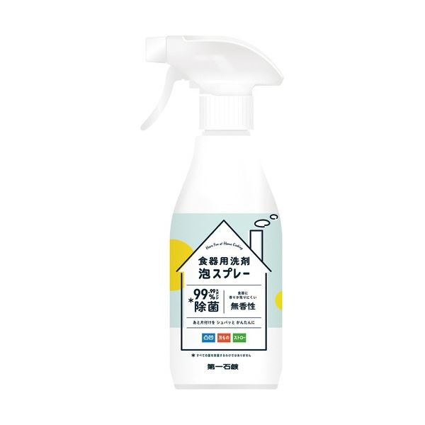 Kikan Enchou (まとめ) 第一石鹸 食器用洗剤 泡スプレー 本体 300ml 1本 〔×30セット〕 ５５％以上節約-css.edu.om