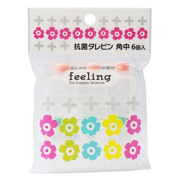 15582円 【SALE／93%OFF】 まとめ feeling 抗菌タレビン 角中 6個入 お弁当用 調味料入れ 〔210個セット〕