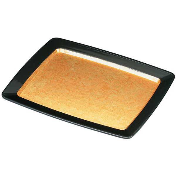 尺4 渕太バイキングトレー/おぼん 〔2色金箔 A〕 422×335×25mm 日本製 食洗機対応 〔和食 レストラン 店舗 お店〕【代引不可】【北海道・沖縄・離島配送不可】