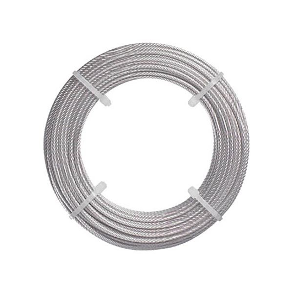 (まとめ) TRUSCO ステンレスワイヤーロープ Φ1.5mm×20m CWS-15S20 1巻 〔×3仕掛ける〕 生活雑貨-梱包資材-その他