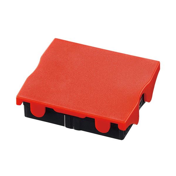 (まとめ) シャイニー スタンプ S-524用交換パッド 赤 S-524-7R 1個  〔×50セット〕【代引不可】【北海道・沖縄・離島配送不可】