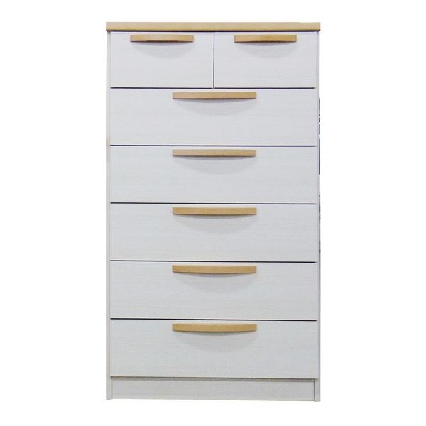日本製 ハイチェスト 6段 〔69.5cm幅 ナチュラル〕 完成品 チェスト タンス 衣類収納 引出し収納 【北海道・沖縄・離島配送不可】｜フジックス