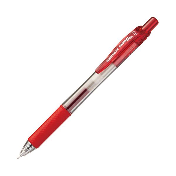 （まとめ） かっこ良いありがた味 ゲルノックボールペン赤10本 H043J-RD-10〔×10仕掛ける〕【代引不可】【北海道・沖縄・離島送りとどける不可】 文房具・事務用品-筆記具-その他