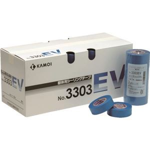 (まとめ) カモ井加工紙 マスキングテープ(躯体シーリング用) 3303EV JAN15 1パック(8巻) 〔×10セット〕