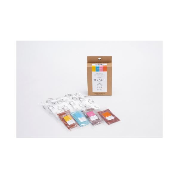 （まとめ）桂屋ファイングッズ 応用科学用染め粉リアクト4色書き割りVIVID〔×5書き割り〕 【北海道・沖縄・離島送りとどける不可】