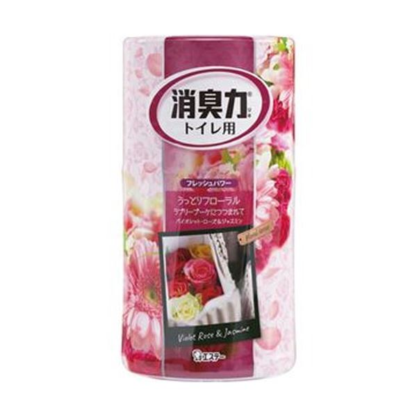（まとめ）エステー 室内用便器の消臭力 ラブリーブーケ400ml 1個〔×20仕掛ける〕 【北海道・沖縄・離島送りとどける不可】