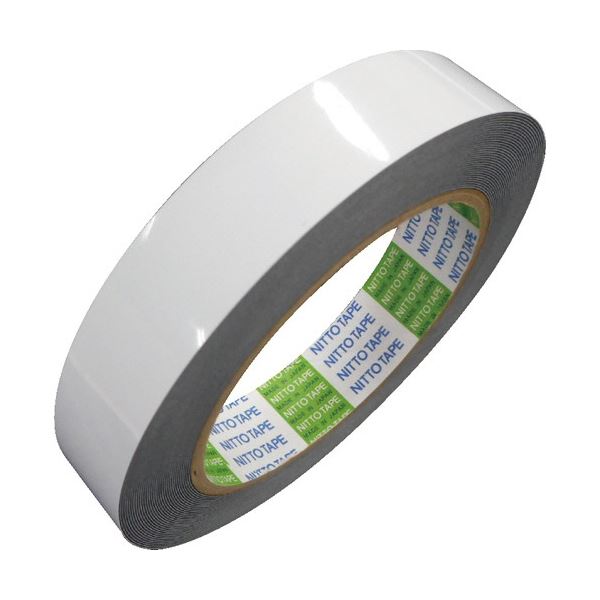 (まとめ) 日東電工 耐久性両面テープ No.5713 20mm×10m 5713-20 1巻 〔×5セット〕
