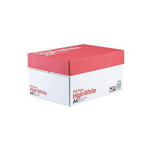 （まとめ）PPC PAPER High WhiteA4 1箱(5000枚:500枚×10冊) 〔×2仕掛ける〕【代引不可】【北海道・沖縄・離島送りとどける不可】