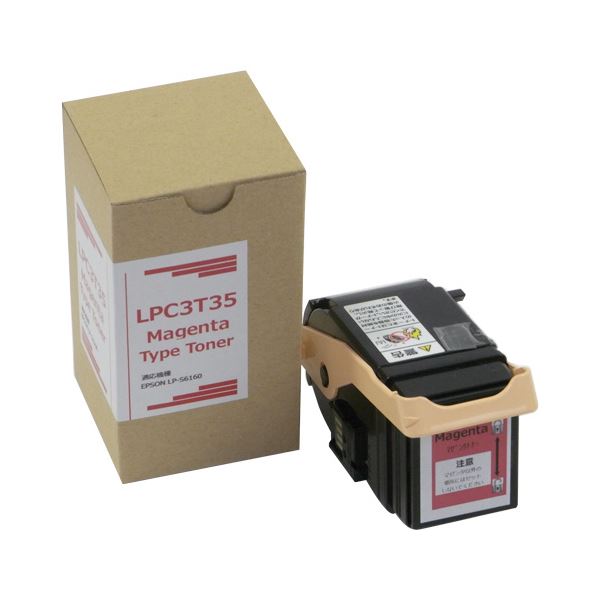 (まとめ)トナーカートリッジ LPC3T35M汎用品 マゼンタ 1個〔×3セット〕【代引不可】【北海道・沖縄・離島配送不可】|フジックス