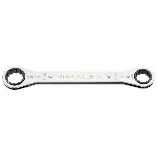 STAHLWILLE（スタビレー） 25ASP-12X14 板ラチェットメガネ スプライン（41571214）【代引不可】【北海道・沖縄・離島送りとどける不可】