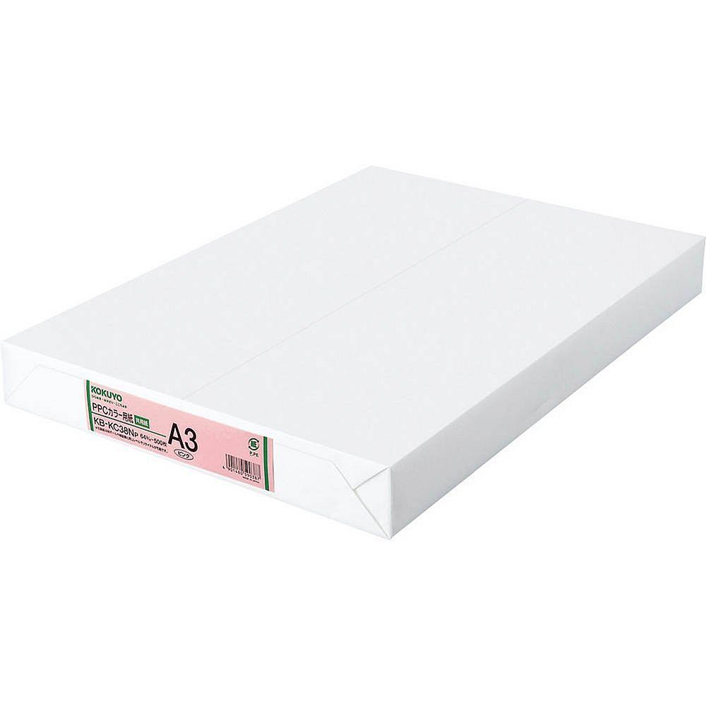 （まとめ買い）コクヨ PPC色合い質問用紙 共用紙 A3 500枚 さくら色 KB-KC38NP 〔3冊仕かける〕【北海道・沖縄・離島送りとどける不可】