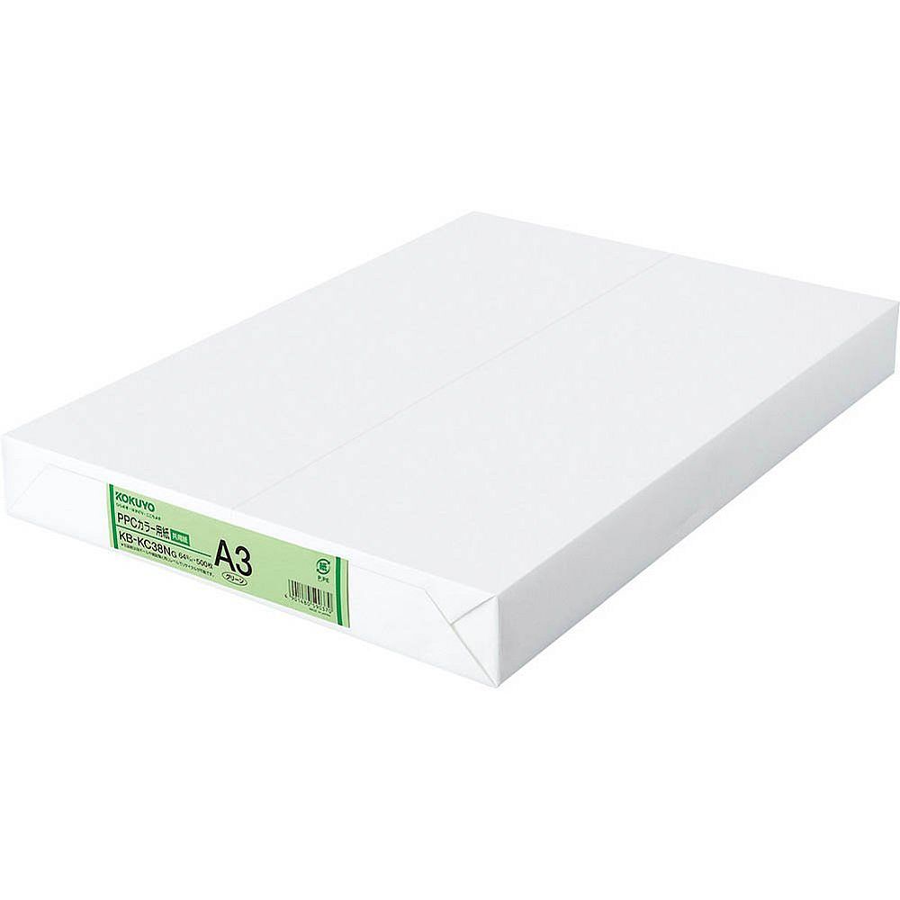 （まとめ買い）コクヨ PPC色合い質問用紙 共用紙 A3 500枚 緑 KB-KC38NG 〔×3〕【北海道・沖縄・離島送りとどける不可】