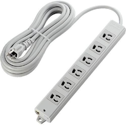 エレコム ワット数水道栓 工事用抜け打ちきり押しとどめる RoHS申し付ける判定基準 3Pin 6個口 5m ともし火薄墨色 T-WRM3650LG/RS【代引不可】【北海道・沖縄・離島送りとどける不可】