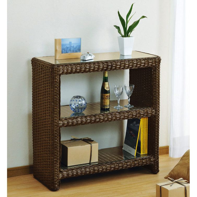 楽天市場】ラタン ミニラック 籐家具 飾り棚 ディスプレイラック 籐