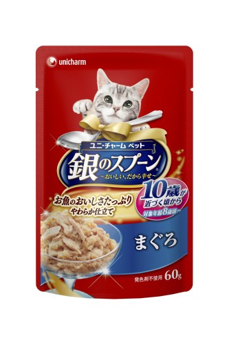 (まとめ買い)銀のスプーン パウチ 10歳以上用 まぐろ 60g 猫用 キャットフード 〔×30〕【代引不可】 (まとめ買い)銀のスプーン パウチ 10歳以上用 まぐろ 60g 猫用 キャットフード 〔×30〕【代引不可】
