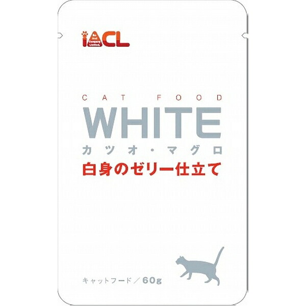 （まとめ買い）イトウ＆カンパニー ホワイト カツオ・マグロ 白身のゼリー仕立て 60g 猫用 キャットフード 〔×42〕【代引不可】【北海道・沖縄・離島配送不可】