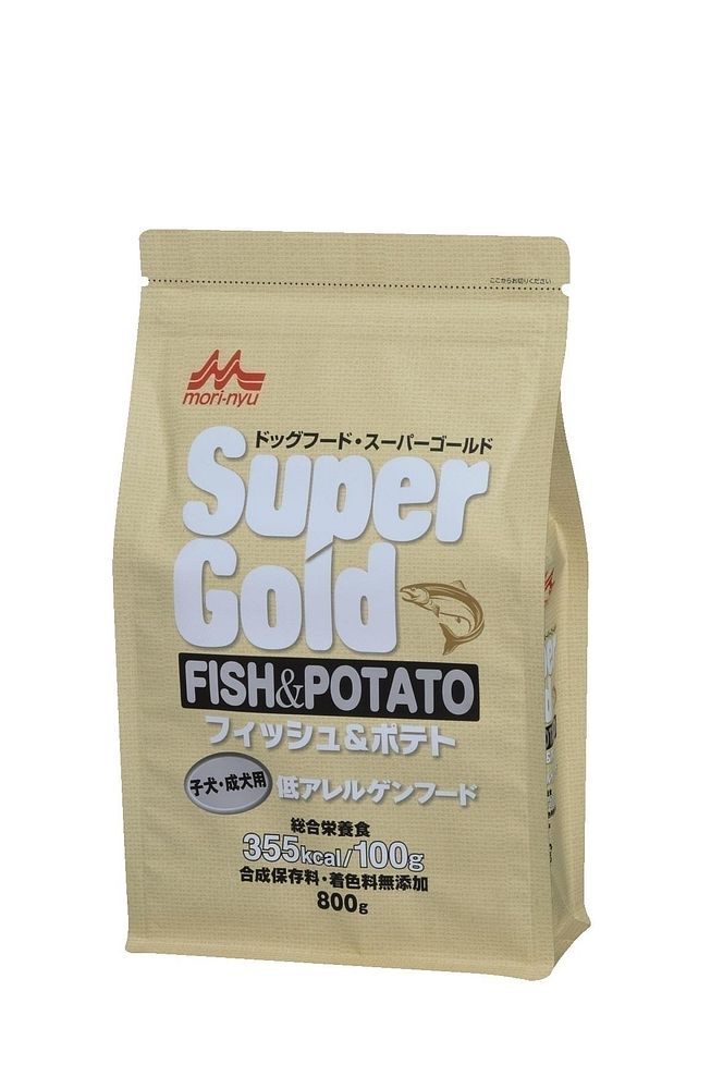 （まとめ買い）森乳サンワールド 素っ気ないボンネット 百貨店ゴールド 魚族＆ジャガタラ芋 犬ころ・成犬用 低アレルゲンフード 800g ドッグフード 〔×3〕【代引不可】【北海道・沖縄・離島送りとどける不可】