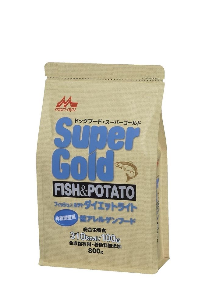 （まとめ買い）森乳サンワールド 百貨店ゴールド フィッシュアンドポテト 食事制限点火装置 犬用 800g ドッグフード 〔×3〕【代引不可】【北海道・沖縄・離島送りとどける不可】