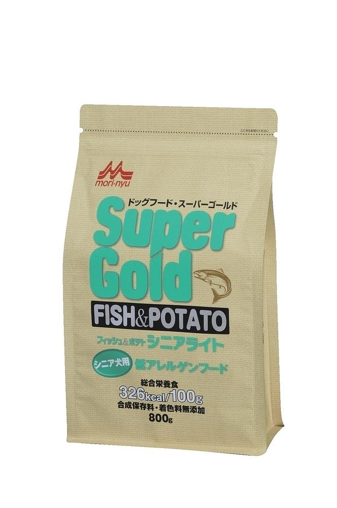 （まとめ買い）森乳サンワールド 素っ気ないボンネット ゴールド 魚族＆ジャガタラ芋 年がしら 年がしら犬用 低アレルゲンフード 800g ドッグフード 〔×3〕【代引不可】【北海道・沖縄・離島送りとどける不可】