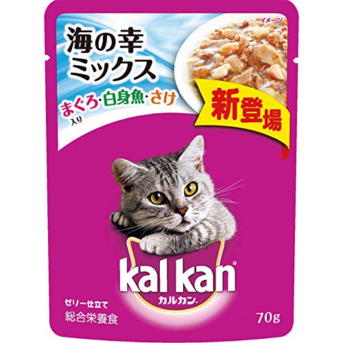 (まとめ買い)マースジャパン カルカン パウチ 海の幸ミックス まぐろ・白身魚・さけ入り 70g 猫用 〔×40〕【代引不可】 (まとめ買い)マースジャパン カルカン パウチ 海の幸ミックス まぐろ・白身魚・さけ入り 70g 猫用 〔×40〕【代引不可】