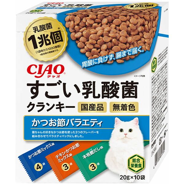 いすること いなば CIAO チャオ すごい乳酸菌クランキー 牛乳パック かつお節味 400g：ホームライフ いすること -  shineray.com.br