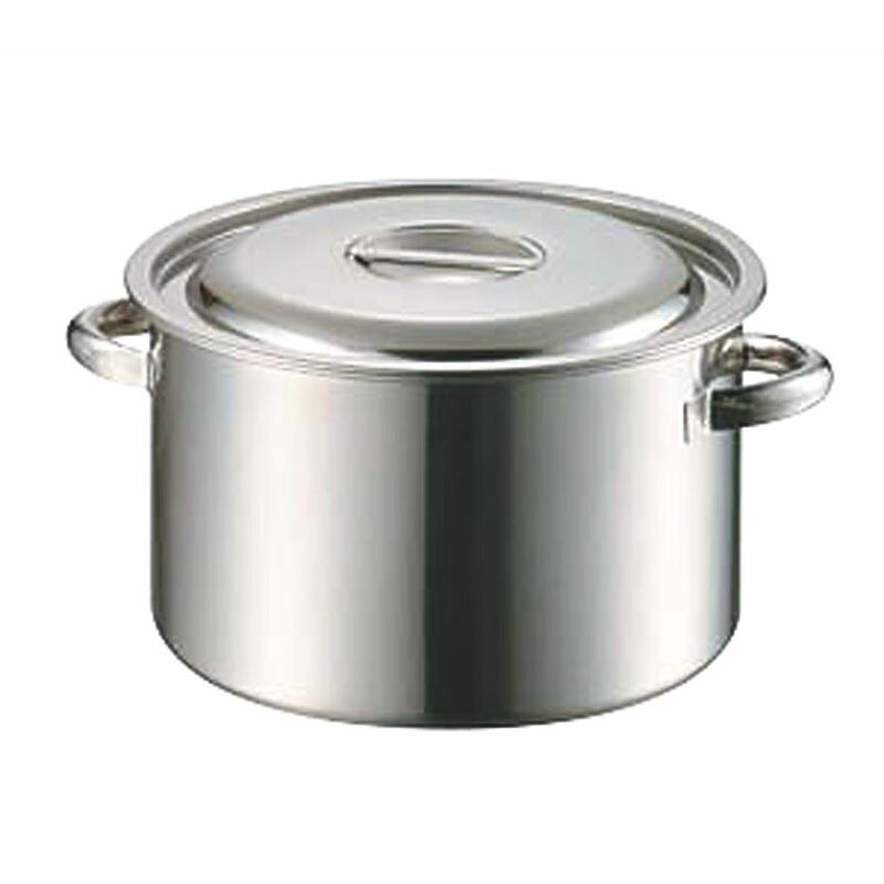 赤川入れもの製造所 AG 18-8半寸胴鍋 45糎(49.0L) 【北海道・沖縄・離島送りとどける不可】