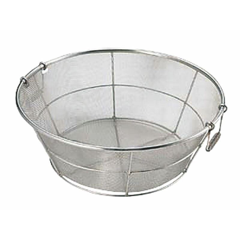 本間冬治工業 18-8底平揚げザル 荒目 55cm 【北海道・沖縄・離島配送不可】｜フジックス