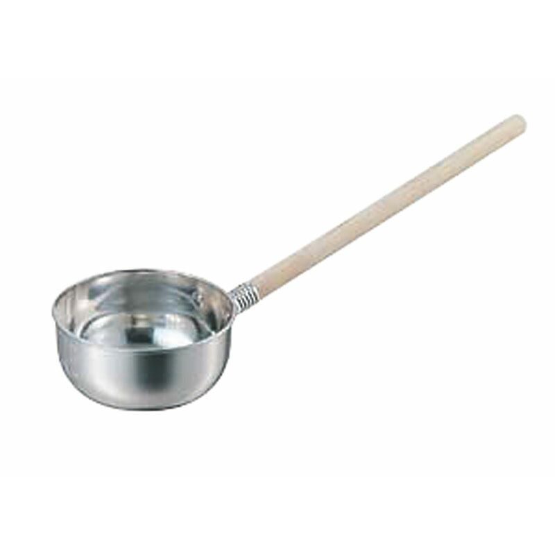 （まとめ買い）猪熊製作所 柏 18-8水杓子 深型 16.5cm(1800cc) 〔×3〕 【北海道・沖縄・離島配送不可】